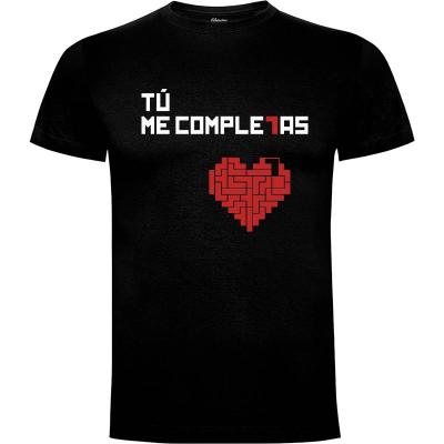 Camiseta San Valentin - Tetris - tu me completas - Camisetas San Valentin
