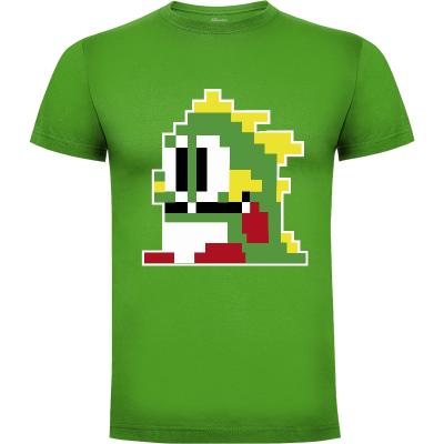 Camiseta pixel dragon - Camisetas video juegos