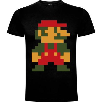 Camiseta Super Mario Pixel - Camisetas Videojuegos