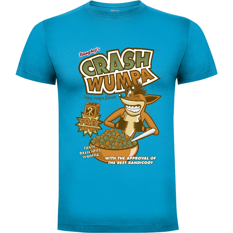 Camiseta Crash Wumpa (por David Blackbear)