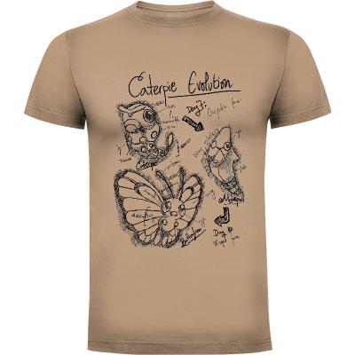 Camiseta Caterpie Evolution (por Ignacio Labella) - Camisetas Videojuegos