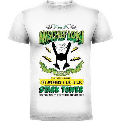 Camiseta Mischief Loki (por Olipop) - Camisetas Comics