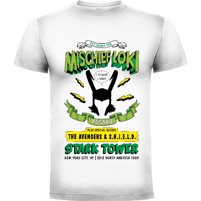 Camiseta Mischief Loki (por Olipop)