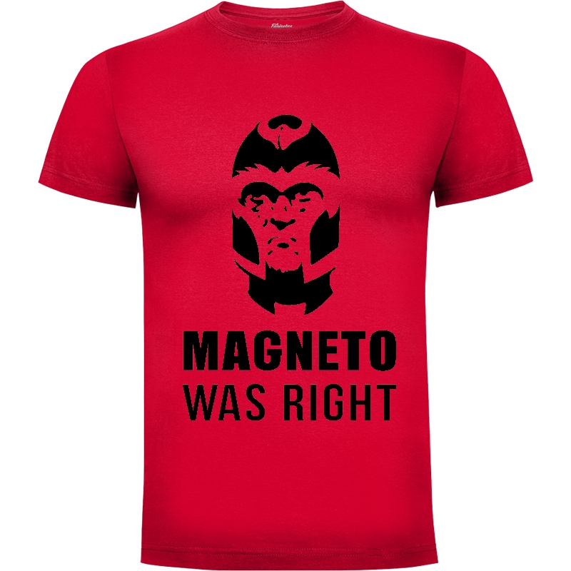 Camiseta Magneto was right (por Demonigote)