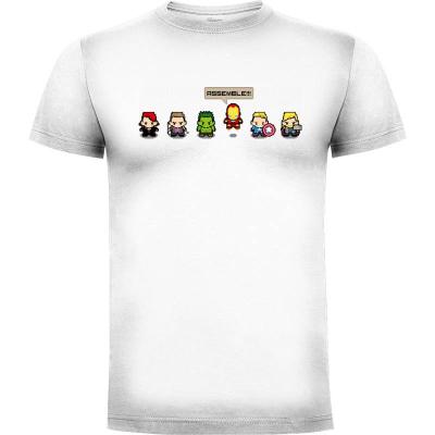 Camiseta Pixel Avengers (por Demonigote) - Camisetas Demonigote