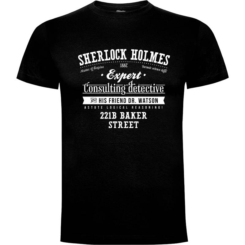 Camiseta Sherlock Holmes anuncio vintage (por Azafran)