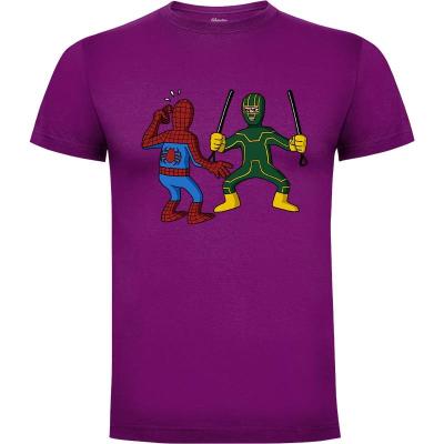 Camiseta Kick-Ass vs Spiderman - Camisetas Jasesa