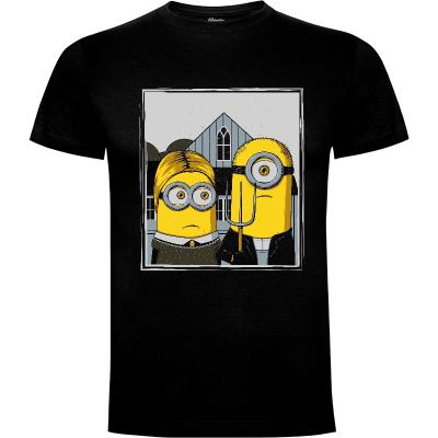 Camiseta American Minion Gothic - Camisetas Dibujos Animados