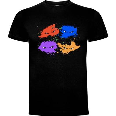 Camiseta Splatted Turtles - Camisetas Dibujos Animados