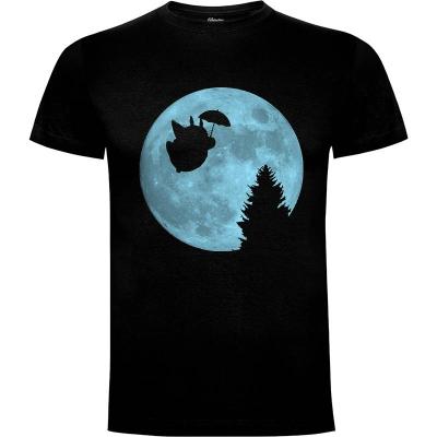 Camiseta Volando bajo la luna - Camisetas totoro