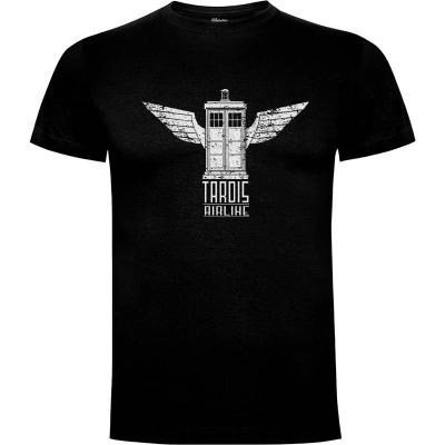 Camiseta Tardis Airline (por Fernando Sala Soler) - Camisetas Fernando Sala Soler