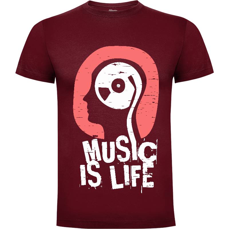 Camiseta Music is life