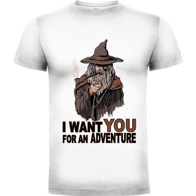 Camiseta I want YOU for an adventure (por Fernando Sala Soler) - Camisetas Fernando Sala Soler