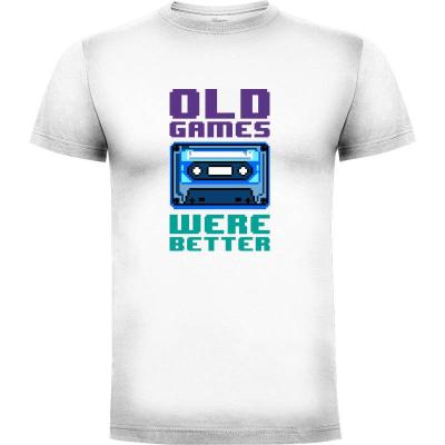 Camiseta Old games were better (cassette) - Camisetas Informática