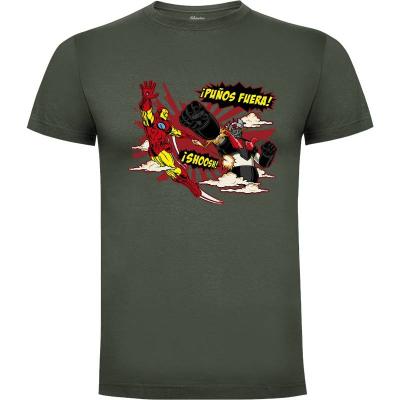Camiseta Iron Man vs Mazinger Z - Camisetas Olipop