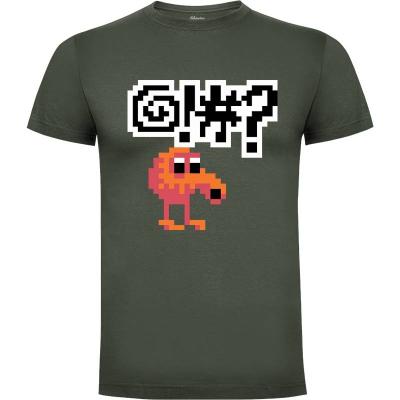 Camiseta Pixel Q*bert - Camisetas Demonigote