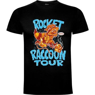 Camiseta Rocket Raccoon Tour (por Fernando Sala Soler) - Camisetas Musica