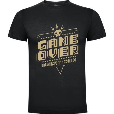 Camiseta Game Over (Oro) - Camisetas Demonigote