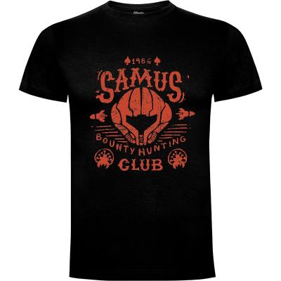Camiseta Samus Bounty Hunting Club - Camisetas Azafran