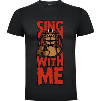 Camiseta Sing with me (Freddy) - Camisetas Videojuegos