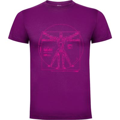 Camiseta Vitruvio T-800 (Rosa) - Camisetas Demonigote