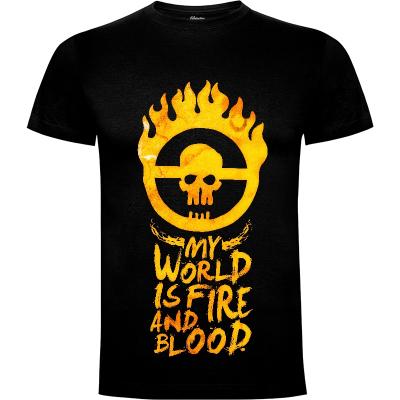 Camiseta My world is fire - Camisetas Demonigote