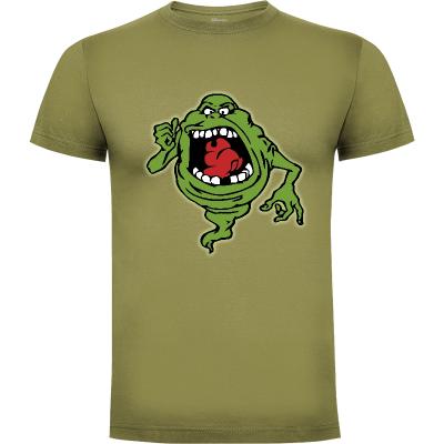 Camiseta Cazafantasmas - Slimer (Moqueador) - Camisetas Cine