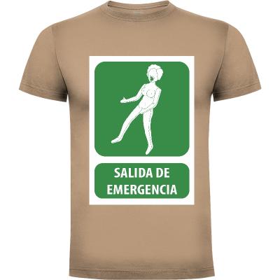Camiseta SALIDA DE EMERGENCIA - Camisetas Divertidas