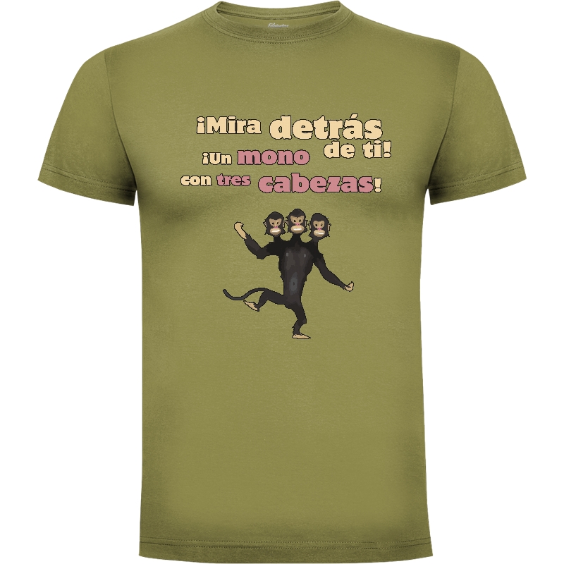 Camiseta Mono Tres Cabezas