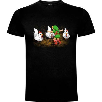 Camiseta Chicken World - Camisetas Videojuegos
