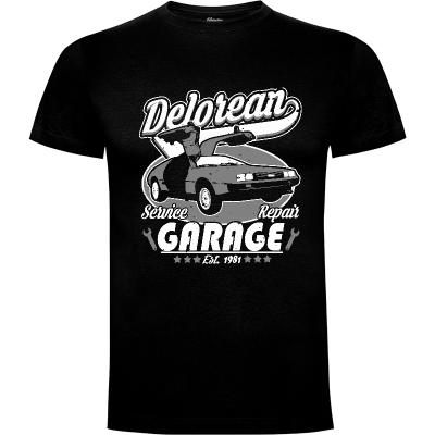Camiseta Delorean Garage - Camisetas Absolemstudio