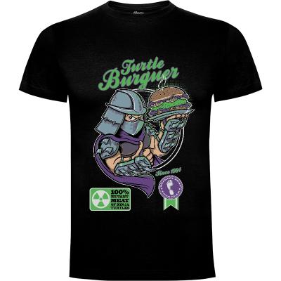 Camiseta Turtle Burguer - Camisetas Dibujos Animados