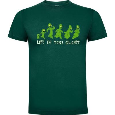 Camiseta La vida es muy corta - Camisetas Dibujos Animados