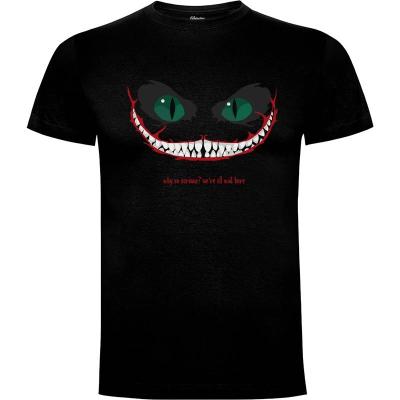 Camiseta Cheshire cat, why so serious? - Camisetas Cine