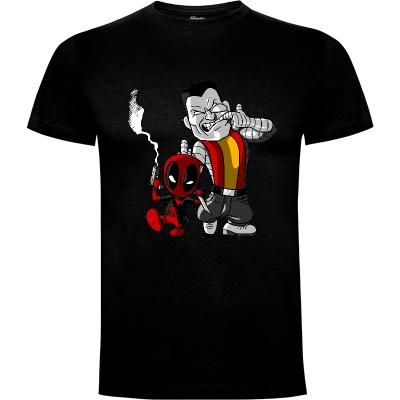 Camiseta Deadpool y Coloso - Camisetas Albertocubatas