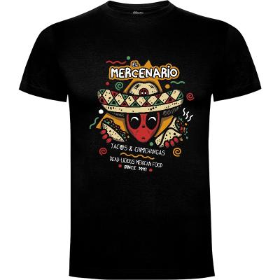Camiseta El Mercenario Mexican Food - Camisetas Olipop