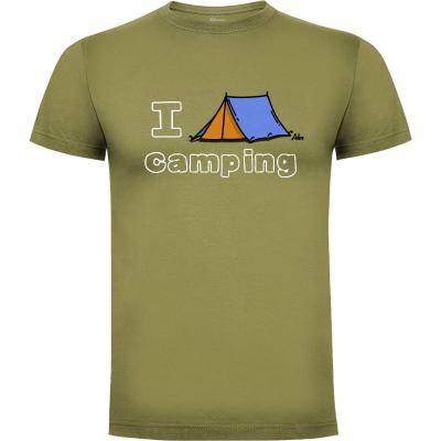 Camiseta I love camping - Camisetas Adro