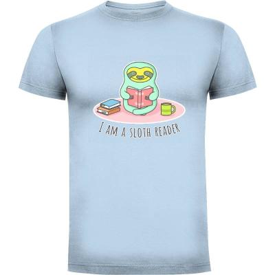 Camiseta I Am a Sloth Reader - Camisetas Sombras Blancas