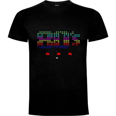 Camiseta FEELING 80's (INVADERS STYLE) - Camisetas games