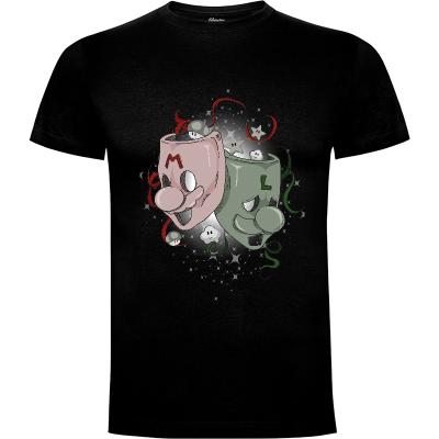 Camiseta Mario y Luigi - Teatro - Camisetas Gualda Trazos
