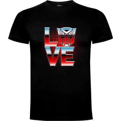 Camiseta LOVE AUTOBOTS - Camisetas Dibujos Animados
