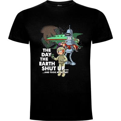 Camiseta The day the earth shut up. - Camisetas Dibujos Animados