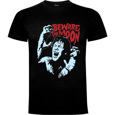 Camiseta Beware The Moon (por Mos Graphix) - Camisetas Halloween