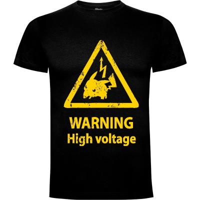 Camiseta Warning Pikachu - Camisetas GeJu