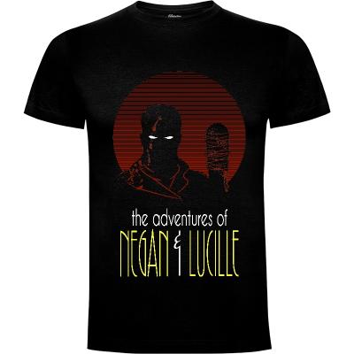 Camiseta THE ADVENTURES OF NEGAN AND LUCILLE - Camisetas Skullpy