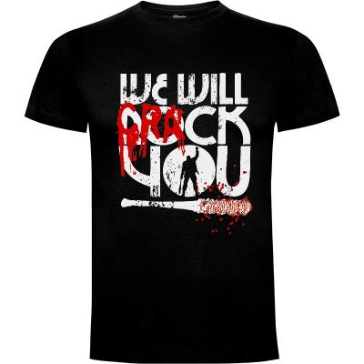 Camiseta Negan: We will crack you - Camisetas Series TV