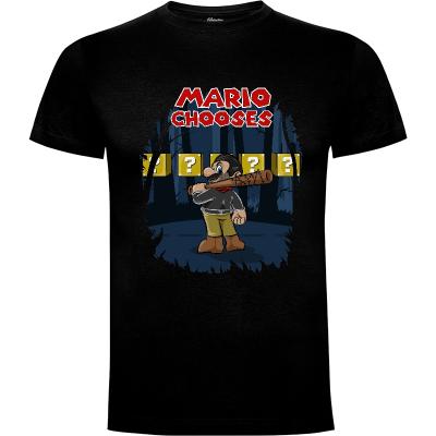 Camiseta Mario chooses - Camisetas Gualda Trazos
