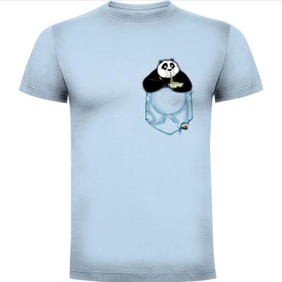 Camiseta Kung Fu Po-cket (Blues) - Camisetas Divertidas