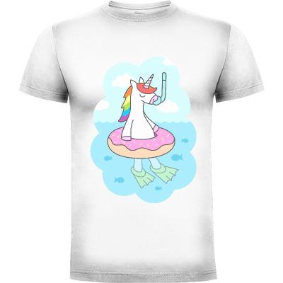 Camiseta Unicorn Dive - Camisetas Sombras Blancas