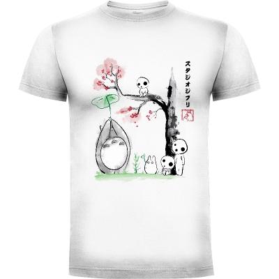 Camiseta Growing trees sumi-e - Camisetas Anime - Manga
